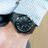Fossil Everett Black Dial Black Steel Strap Watch for Men - FS5824
