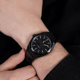 Fossil Everett Black Dial Black Steel Strap Watch for Men - FS5824