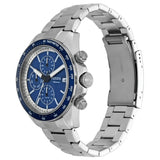 Fossil Autocross Blue Dial Silver Steel Strap Watch for Men - BQ2869