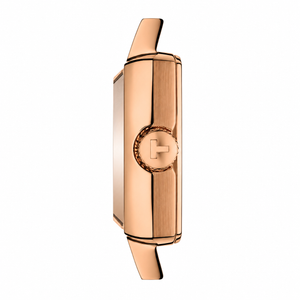Tissot T-Lady Silver Dial Brown Leather Strap Watch for Women - T058.109.36.031.02