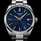 Tissot PR 100 Blue Dial Silver Steel Strap Watch for Women  - T150.210.11.041.01