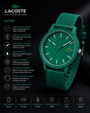Lacoste 12.12 Cyan Dial Cyan Silicon Strap Watch for Men  - 2011192
