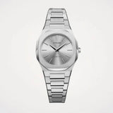 D1 Milano Ultra Thin Silver Dial Silver Steel Strap Watch for Women - D1-UTBL30
