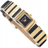 Michael Kors Darrington Black Dial Two Tone Leather Strap Watch for Women - MK4887