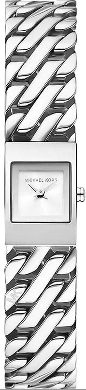 Michael Kors Darrington Silver Dial Silver Steel Strap Watch for Women - MK4909