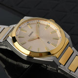 Fossil Everett Beige Dial 2 Tone Steel Strap Watch for Men - FS5823