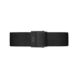 Daniel Wellington Petite Ashfield Black Dial Black Mesh Strap Watch For Women - DW00100202