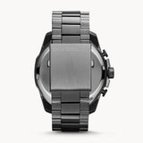 Diesel Mega Chief Chronograph Grey Dial Grey Steel Strap Watch for Men - DZ4282
