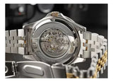 Maserati SFIDA Automatic Skeleton Black Dial Two Tone Steel Strap Watch For Men - R8823140010