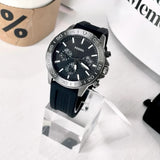 Fossil Bannon Black Dial Black Silicon Strap Watch for Men - BQ2711