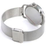 Fossil Commuter White Dial Silver Steel Strap Watch for Women - ES4331