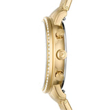Fossil Neutra Two Tone Dial Gold Steel Strap Watch for Women - ES5358