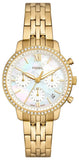 Fossil Neutra Two Tone Dial Gold Steel Strap Watch for Women - ES5358