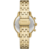 Fossil Neutra Two Tone Dial Gold Steel Strap Watch for Women - ES5358