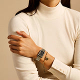 Fossil Raquel Gray Dial 2 Tone Steel Strap Watch for Women - ES5376