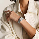 Fossil Raquel 2 Tone Dial Silver Steel Strap Watch for Women - ES5400