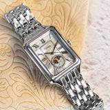 Fossil Raquel 2 Tone Dial Silver Steel Strap Watch for Women - ES5400