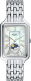 Fossil Raquel 2 Tone Dial Silver Steel Strap Watch for Women - ES5400