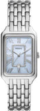 Fossil Raquel Blue Dial Silver Steel Strap Watch for Women - ES5402