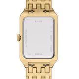 Fossil Raquel Black Dial Gold Steel Strap Watch for Women - ES5417