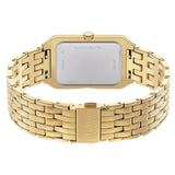 Fossil Raquel Black Dial Gold Steel Strap Watch for Women - ES5417