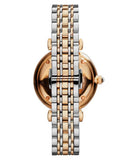 Emporio Armani Gianni T Bar Grey Dial Two Tone Steel Strap Watch For Women - AR1725