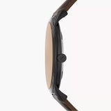 Fossil Minimalist Brown Dial Brown Leather Strap Watch for Men - FS5551