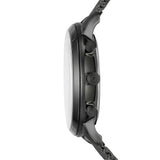 Fossil Neutra Black Dial Gray Steel Strap Watch for Men - FS5699
