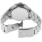 Fossil GMT Blue Dial Silver Steel Strap Watch for Men - FS5991