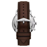 Fossil Neutra Blue Dial Brown Leather Strap Watch for Men - FS6018
