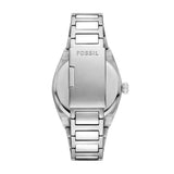 Fossil Everett Blue Dial Silver Steel Strap Watch for Men - FS6054