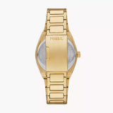 Fossil Everett Green Dial Gold Steel Strap Watch for Men- FS6090