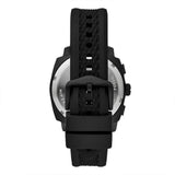 Fossil Machine Black Dial Black Silicone Strap Watch for Men - FS6099