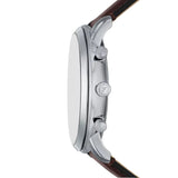Fossil Neutra Sky Blue Dial Brown Leather Strap Watch for Men - FS6109