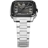Fossil Crosby Gray Dial Silver Steel Strap Watch for Men - FS6122