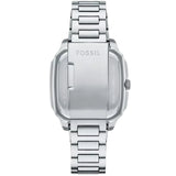 Fossil Crosby Gray Dial Silver Steel Strap Watch for Men - FS6122