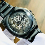 Fossil Evanston Black Dial Black Steel Strap Watch for Men - BQ2621
