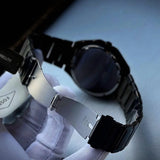 Fossil Evanston Black Dial Black Steel Strap Watch for Men - BQ2621