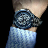 Fossil Evanston Black Dial Black Steel Strap Watch for Men - BQ2621