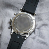 Fossil Tourer Yellow Dial Black Silicon Strap Watch for Men - FS6044