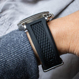 Fossil Tourer Yellow Dial Black Silicon Strap Watch for Men - FS6044