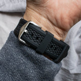 Fossil Tourer Yellow Dial Black Silicon Strap Watch for Men - FS6044