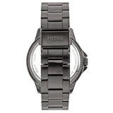 Fossil Bannon Black Dial Gray Steel Strap Watch for Men - BQ2678