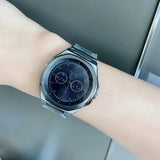 Fossil Evanston Black Dial Gray Steel Strap Watch for Men - BQ2609