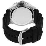 Fossil GMT Black Dial Black Silicon Strap Watch for Men - FS6036