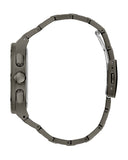 Guess Headliner Quartz Black Dial Grey Steel Strap Watch For Men - GW0572G5