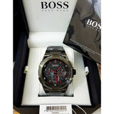 Hugo Boss Supernova Chronograph Grey Dial Grey Steel Strap Watch for Men - 1513361