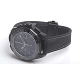 Tag Heuer Aquaracer Automatic Chronograph Special Edition Titanium Grey Dial Black Leather Strap Watch for Men - CAY218B.FC6370