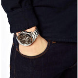 Hugo Boss Ikon Black Dial Silver Steel Strap Watch for Men - 1512965