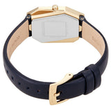Michael Kors Suri Gold Dial Black Leather Strap Watch for Women - MK4880